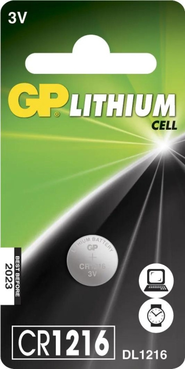 GP CR1216 Lithium Coin, 1 Pack (B) i gruppen HEMELEKTRONIK / Batterier & Laddare / Batterier / Knappcell hos TP E-commerce Nordic AB (C59998)