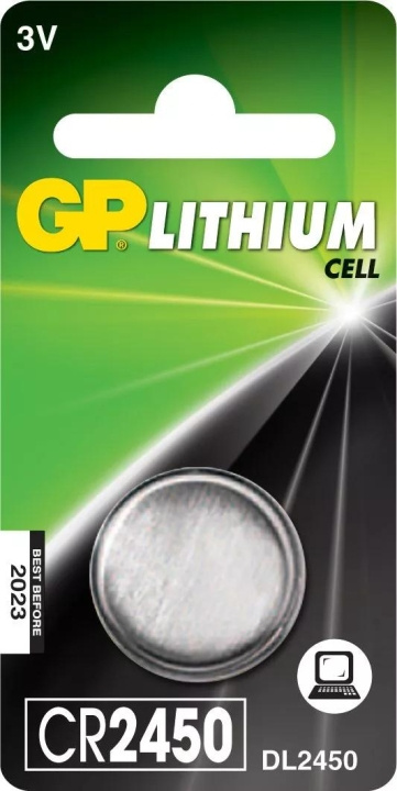 GP CR2450 Lithium Coin, 1 Pack (B) i gruppen HEMELEKTRONIK / Batterier & Laddare / Batterier / Knappcell hos TP E-commerce Nordic AB (C59999)