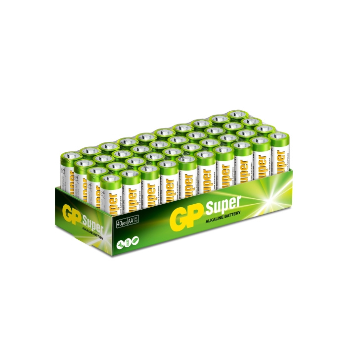 GP Super Alkaline AA 40 Pack (S) i gruppen HEMELEKTRONIK / Batterier & Laddare / Batterier / AA hos TP E-commerce Nordic AB (C60022)