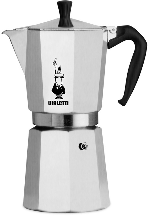 Bialetti Moka Express, 12 koppar i gruppen HEM, HUSHÅLL & TRÄDGÅRD / Hushållsmaskiner / Kaffemaskiner & Tillbehör / Kaffekvarnar hos TP E-commerce Nordic AB (C60108)