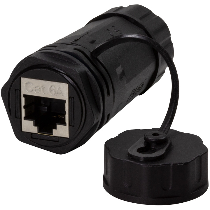 LogiLink CAT6A Skruvkoppling Utomhus 2 x RJ45 IP68 med kabelhylsa i gruppen DATORER & KRINGUTRUSTNING / Datorkablar / Nätverkskablar / Vägguttag hos TP E-commerce Nordic AB (C60277)