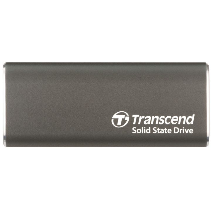 Transcend Portabel SSD ESD256C USB-C 500Gb 10Gbps (R1050/W950 Mb/s) Aluminium i gruppen DATORER & KRINGUTRUSTNING / Datortillbehör / Externa hårddiskar hos TP E-commerce Nordic AB (C60281)