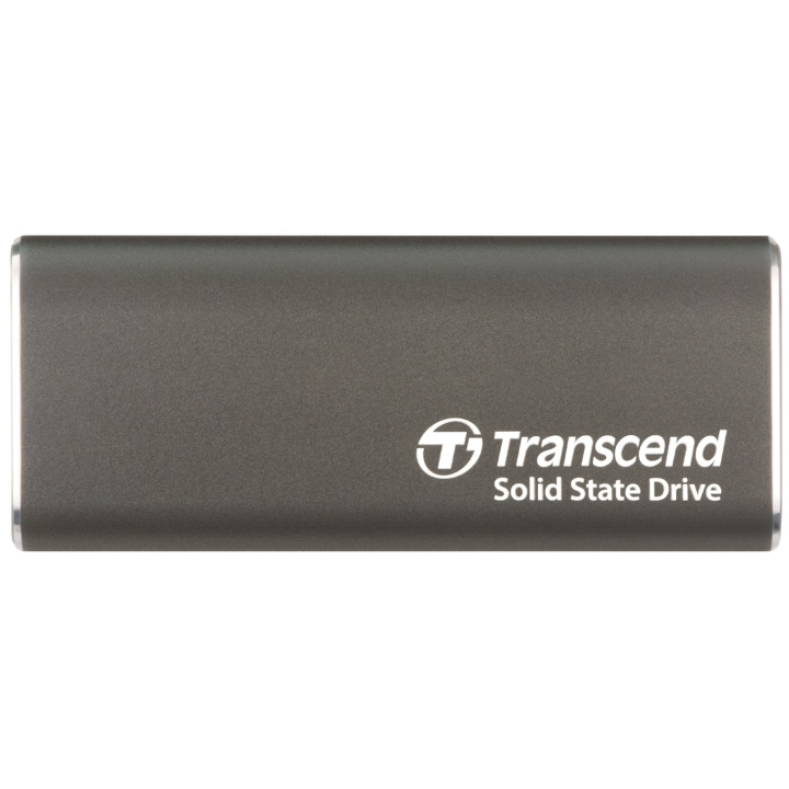 Transcend Portabel SSD ESD256C USB-C 1TB 10Gbps (R1050/W950 Mb/s) Aluminium i gruppen DATORER & KRINGUTRUSTNING / Datortillbehör / Externa hårddiskar hos TP E-commerce Nordic AB (C60282)