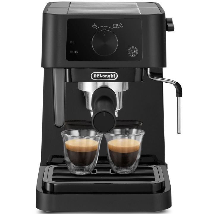 DeLonghi Espressomaskin Manual EC235.BK Stilosa inkl. mjölkskummare i gruppen HEM, HUSHÅLL & TRÄDGÅRD / Hushållsmaskiner / Kaffemaskiner & Tillbehör / Espressomaskiner hos TP E-commerce Nordic AB (C60288)