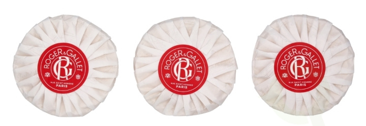 Roger & Gallet Jean Marie Farina Giftset 300 g Soap Bar - 3x100gr i gruppen SKÖNHET & HÄLSA / Presentkit / Presentkit För Henne hos TP E-commerce Nordic AB (C60333)