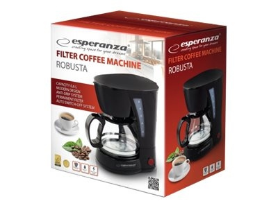Esperanza ROBUSTA Kaffemaskin 0.6liter i gruppen HEM, HUSHÅLL & TRÄDGÅRD / Hushållsmaskiner / Kaffemaskiner & Tillbehör / Kaffebryggare hos TP E-commerce Nordic AB (C60432)