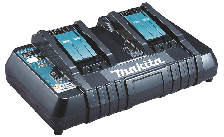 Makita DC18RD Batteriladdare 14,4V / 18V i gruppen HEM, HUSHÅLL & TRÄDGÅRD / Verktyg / Batterier till Elverktyg hos TP E-commerce Nordic AB (C60506)