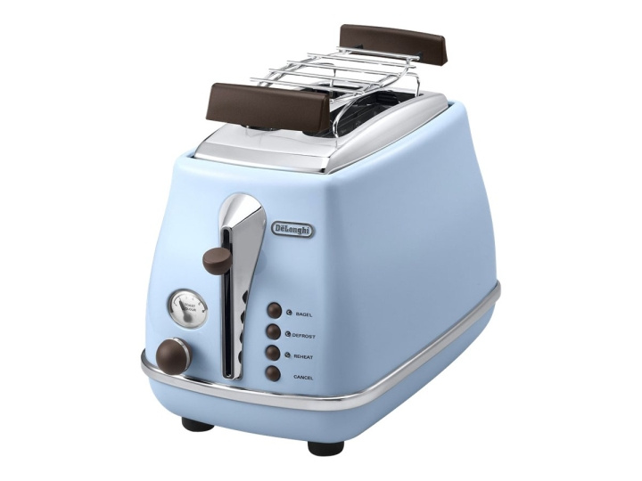 DeLonghi De\'Longhi Icona Vintage CTOV 2103.AZ Brödrost Himmelsblå i gruppen HEM, HUSHÅLL & TRÄDGÅRD / Hushållsmaskiner / Brödrostar & Bordsgrillar / Brödrostar hos TP E-commerce Nordic AB (C60546)