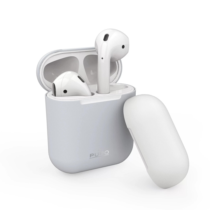 Puro Silicone Case för AirPods, Ljusblå i gruppen HEMELEKTRONIK / Ljud & Bild / Hörlurar & Tillbehör / Tillbehör hos TP E-commerce Nordic AB (C60589)