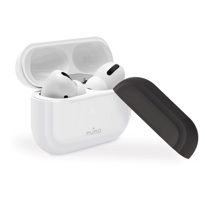 Puro Silicon Case för AirPods Pro, Vit i gruppen HEMELEKTRONIK / Ljud & Bild / Hörlurar & Tillbehör / Tillbehör hos TP E-commerce Nordic AB (C60598)