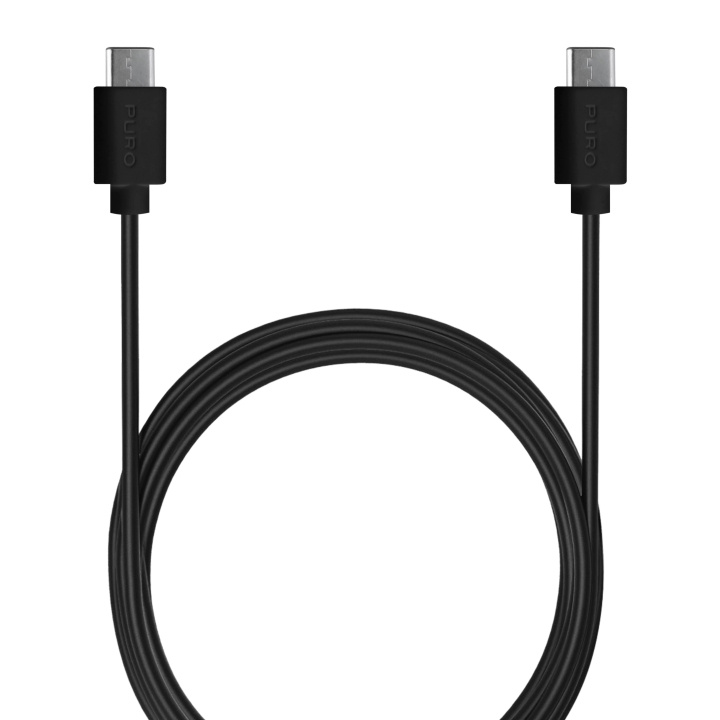 Puro USB-C 3.1 - USB-C cable, 1m, Black i gruppen SMARTPHONE & SURFPLATTOR / Laddare & Kablar / Kablar / Kablar Typ C hos TP E-commerce Nordic AB (C60620)