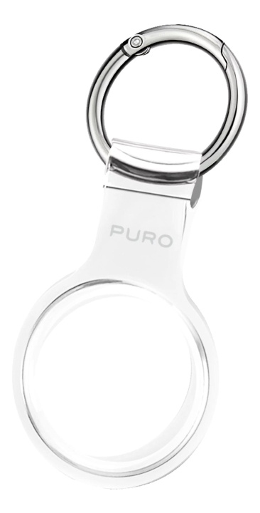 Puro Apple AirTag NUDE KeyChain with Carabiner, transparent i gruppen SMARTPHONE & SURFPLATTOR / Övriga tillbehör / Övrigt hos TP E-commerce Nordic AB (C60712)