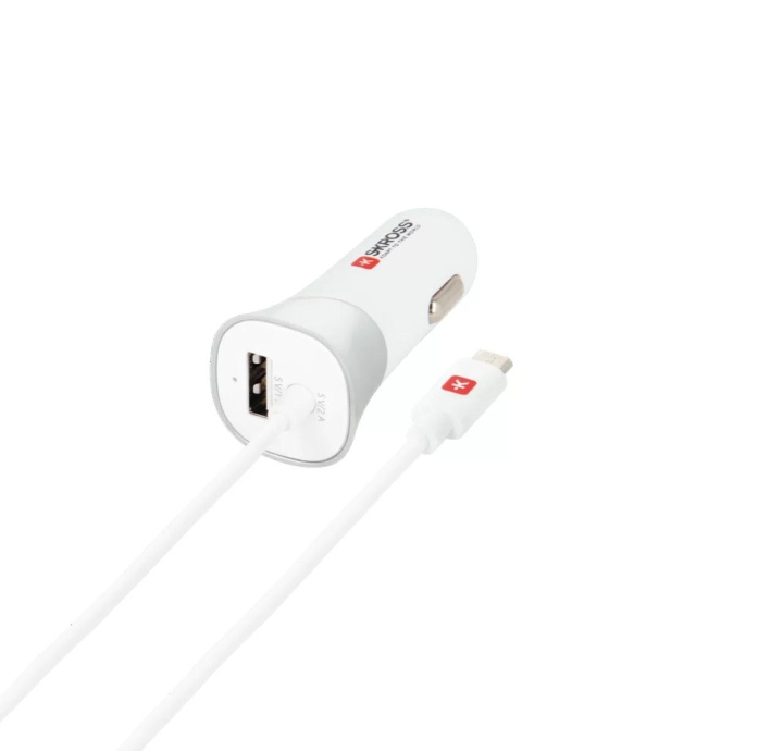 SKROSS USB-billaddare med micro-USB-kabel i gruppen SMARTPHONE & SURFPLATTOR / Laddare & Kablar / Billaddare / Billaddare microUSB hos TP E-commerce Nordic AB (C60753)