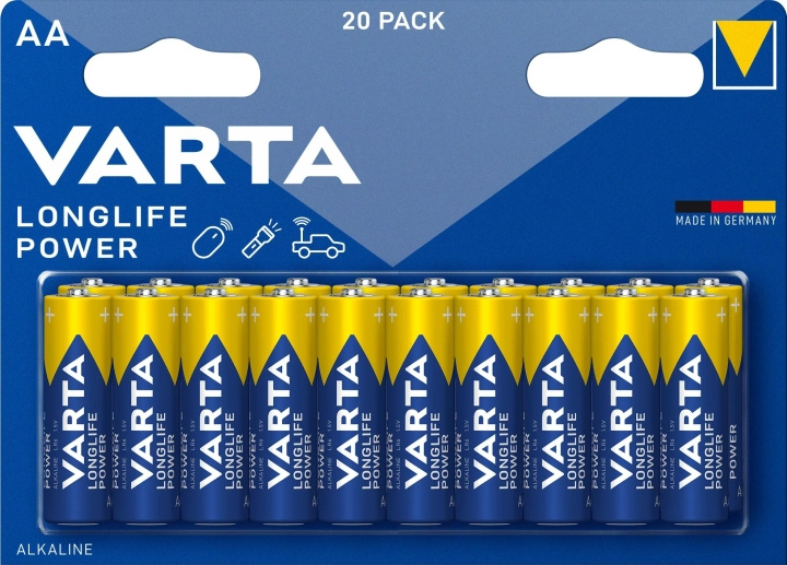 Varta Longlife Power AA 20 Pack i gruppen HEMELEKTRONIK / Batterier & Laddare / Batterier / AA hos TP E-commerce Nordic AB (C60778)