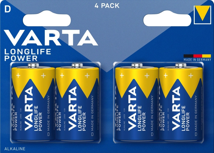 Varta Longlife Power D 4 Pack i gruppen HEMELEKTRONIK / Batterier & Laddare / Batterier / Övriga hos TP E-commerce Nordic AB (C60782)