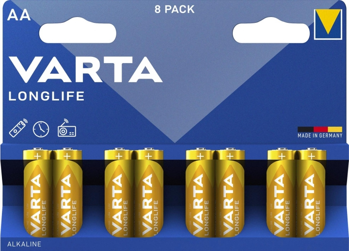 Varta Longlife AA 8 Pack (B) i gruppen HEMELEKTRONIK / Batterier & Laddare / Batterier / AA hos TP E-commerce Nordic AB (C60785)