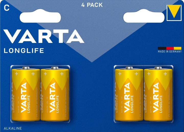 Varta Longlife C 4 Pack i gruppen HEMELEKTRONIK / Batterier & Laddare / Batterier / Övriga hos TP E-commerce Nordic AB (C60786)