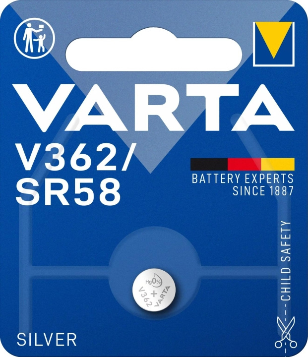 Varta V362/SR58 Silver Coin 1 Pack i gruppen HEMELEKTRONIK / Batterier & Laddare / Batterier / Knappcell hos TP E-commerce Nordic AB (C60808)