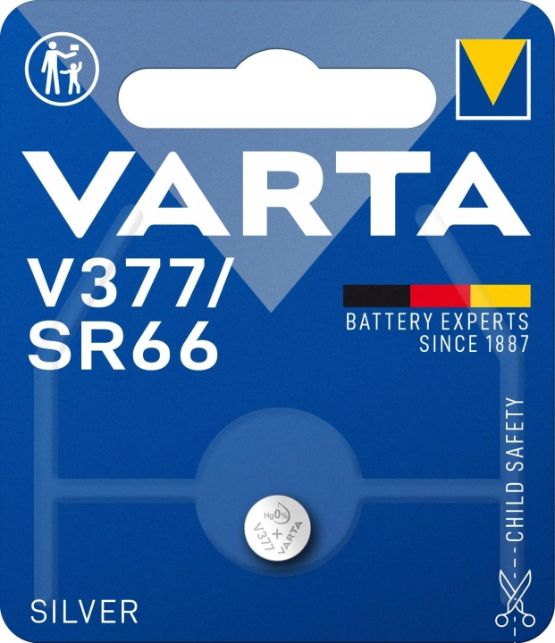 Varta V377/SR66 Silver Coin 1 Pack (B) i gruppen HEMELEKTRONIK / Batterier & Laddare / Batterier / Knappcell hos TP E-commerce Nordic AB (C60810)