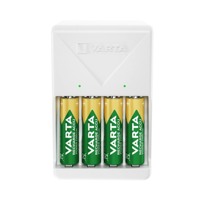 Varta Plug Charger, includes 4x AA 2100 mAh i gruppen HEMELEKTRONIK / Batterier & Laddare / Batteriladdare hos TP E-commerce Nordic AB (C60816)