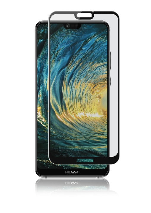 panzer Huawei P20 Lite, Curved Glass, Black i gruppen SMARTPHONE & SURFPLATTOR / Mobilskydd / Huawei/Honor hos TP E-commerce Nordic AB (C60851)