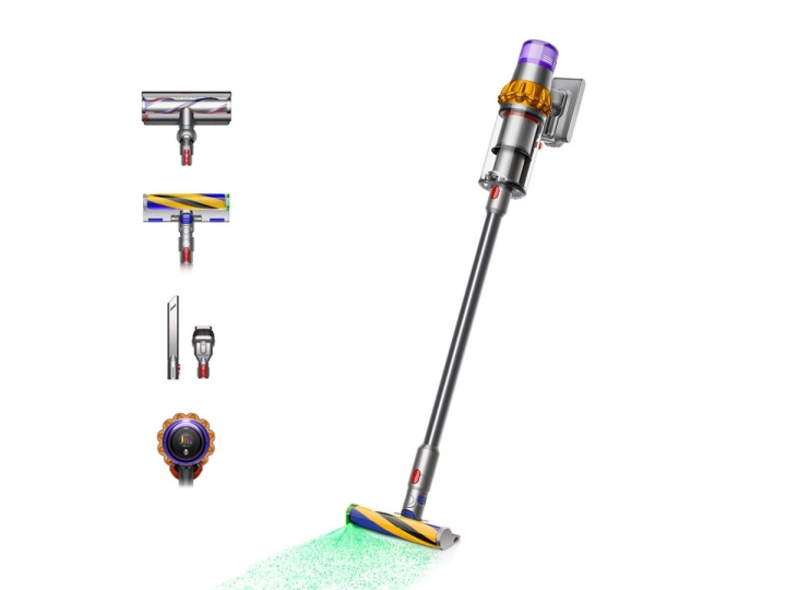 Dyson V15 Detect Absolute Yellow/Nickel (2023) dammsugare/handhållen i gruppen HEM, HUSHÅLL & TRÄDGÅRD / Städprodukter / Dammsugare & Tillbehör / Handdammsugare hos TP E-commerce Nordic AB (C60901)