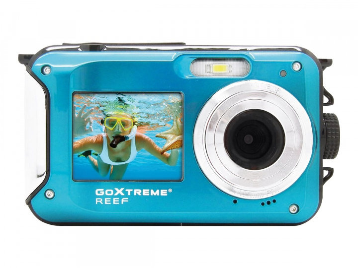 Easypix GoXtreme Reef 8Megapixel Blå Digitalkamera i gruppen HEMELEKTRONIK / Foto & Video / Kameror hos TP E-commerce Nordic AB (C60924)