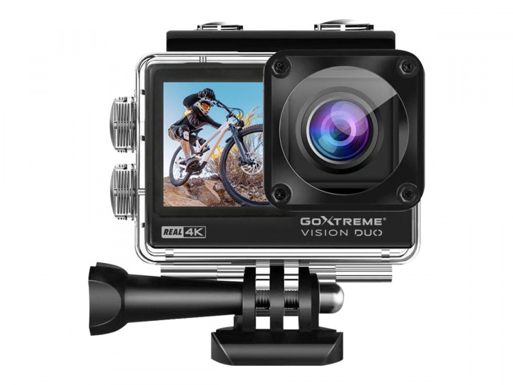 Easypix GoXtreme Vision DUO 4K Action-kamera i gruppen SPORT, FRITID & HOBBY / Actionkameror & Tillbehör / Actionkameror hos TP E-commerce Nordic AB (C60939)