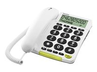 Doro PhoneEasy 312cs Telefon med kabel LCD-skärm i gruppen SMARTPHONE & SURFPLATTOR / Mobiltelefoner & smartphones hos TP E-commerce Nordic AB (C60940)