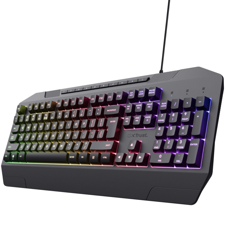 Trust GXT 836 Evocx Gamingtangentbord Nordisk layout i gruppen DATORER & KRINGUTRUSTNING / Gaming / Tangentbord hos TP E-commerce Nordic AB (C60970)