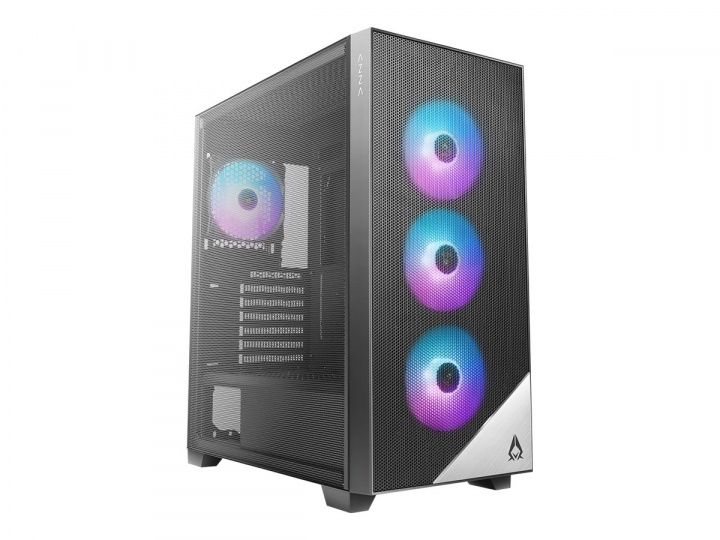 AZZA Aero Tower Extended ATX No power supply Black i gruppen DATORER & KRINGUTRUSTNING / Stationära datorer hos TP E-commerce Nordic AB (C61186)