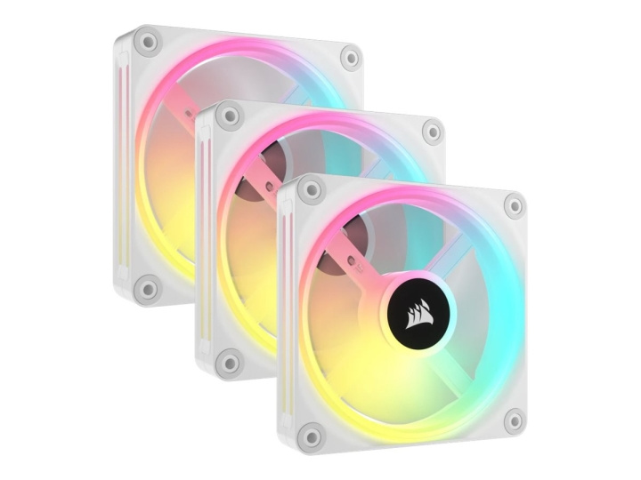 Corsair iCUE LINK QX120 RGB Fläkt 3-pack Vit 120 mm i gruppen DATORER & KRINGUTRUSTNING / Datorkomponenter / Kylning / Chassifläktar hos TP E-commerce Nordic AB (C61314)