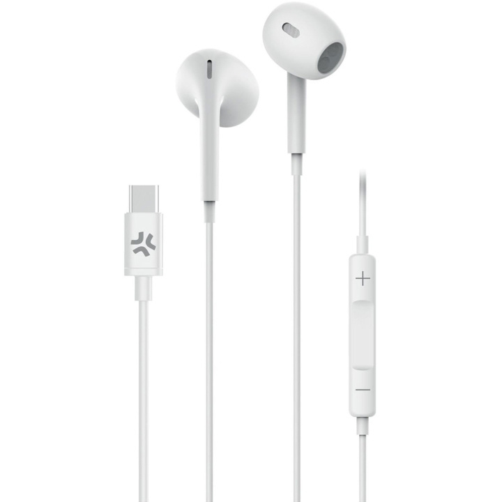 Celly Hörlurar Earpods Kabel USB-C UP1300 Vit i gruppen HEMELEKTRONIK / Ljud & Bild / Hörlurar & Tillbehör / Hörlurar hos TP E-commerce Nordic AB (C61391)