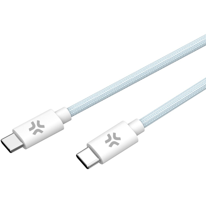 Celly USB-C - USB-C-kabel 60W 1,5 m Ljusblå i gruppen SMARTPHONE & SURFPLATTOR / Laddare & Kablar / Kablar / Kablar Typ C hos TP E-commerce Nordic AB (C61395)