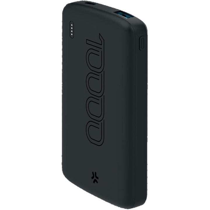Celly PowerBank 10.000 mAh 10,5W Svart i gruppen SMARTPHONE & SURFPLATTOR / Laddare & Kablar / Powerbanks hos TP E-commerce Nordic AB (C61399)