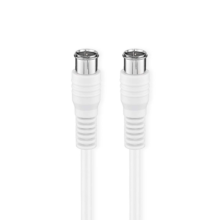 Nedis Satellite & Antenn kabel | F Hane Quick | F Hane Quick | Nickelplaterad | 75 Ohm | Dubbelskärmad | 5.00 m | Rund | PVC | Vit | Låda i gruppen HEMELEKTRONIK / Kablar & Adaptrar / Antennkablar & Tillbehör / Antennkablar hos TP E-commerce Nordic AB (C61423)