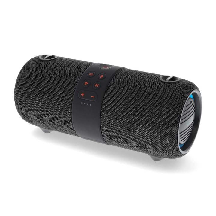 Nedis Bluetooth® Högtalare | Maximal batteritid: 6.5 timmar | Handhållen design | 40 W | Stereo | Inbygd mikrofon | IPX6 | Synkroniseringsbar | Svart i gruppen HEMELEKTRONIK / Ljud & Bild / Högtalare & Tillbehör / Bluetooth-högtalare / Bärbara högtalare hos TP E-commerce Nordic AB (C61439)