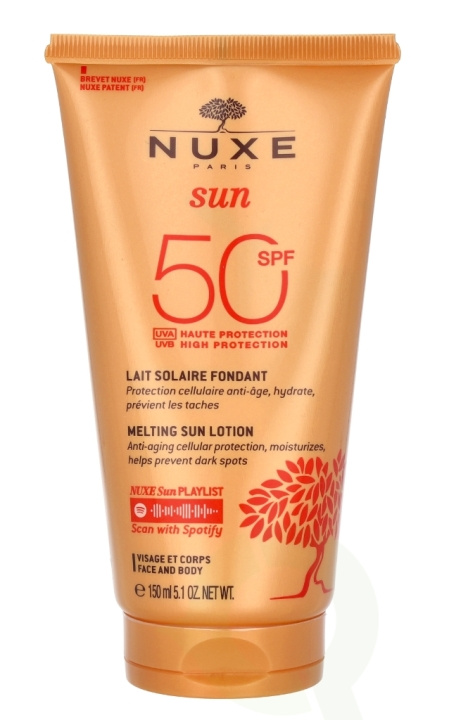 Nuxe Sun Melting Lotion High Prot. For Face SPF50 150 ml i gruppen SKÖNHET & HÄLSA / Hudvård / Solskydd & Tanning / Solskydd hos TP E-commerce Nordic AB (C61481)