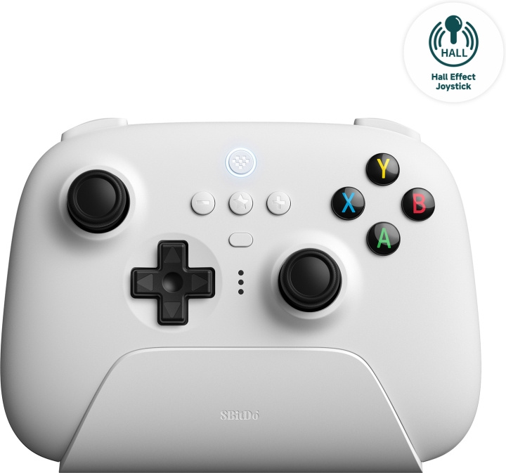 8BitDo Ultimate 2.4G trådlös handkontroll - Hall Edition trådlös spelkontroll, vit, PC / Android / macOS i gruppen HEMELEKTRONIK / Spelkonsoler & Tillbehör / Övriga spel & tillbehör hos TP E-commerce Nordic AB (C61637)