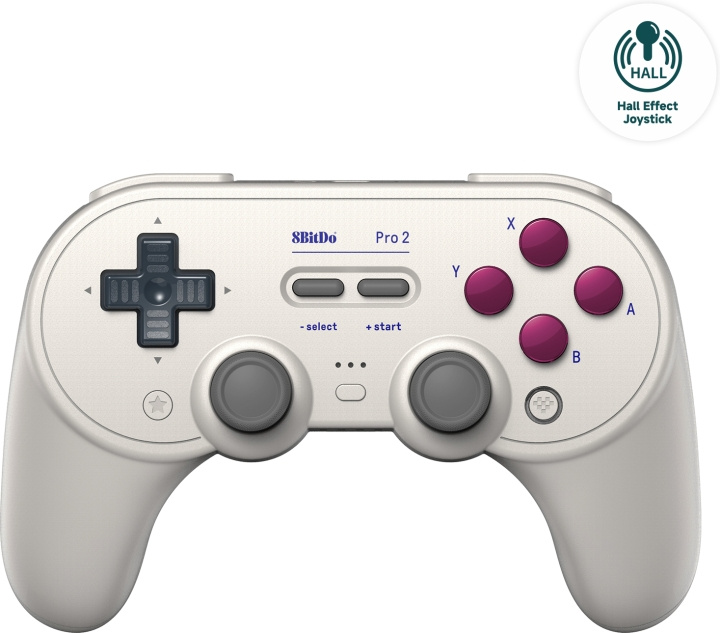 8BitDo PRO 2 G Classic - Hall Edition trådlös spelkontroll, Switch / PC / Android i gruppen HEMELEKTRONIK / Spelkonsoler & Tillbehör / Nintendo Switch / Tillbehör hos TP E-commerce Nordic AB (C61642)