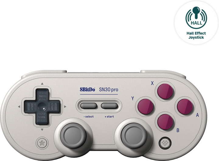 8BitDo SN30 Pro G Classic - Hall Edition trådlös spelkontroll, Switch / PC / Android i gruppen HEMELEKTRONIK / Spelkonsoler & Tillbehör / Nintendo Switch / Tillbehör hos TP E-commerce Nordic AB (C61644)