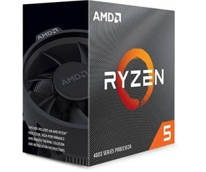 AMD CPU Ryzen 5 4500 3,6 GHz 6 kärnor AM4 (PIB - med kylare) i gruppen DATORER & KRINGUTRUSTNING / Datorkomponenter / Processorer hos TP E-commerce Nordic AB (C61660)