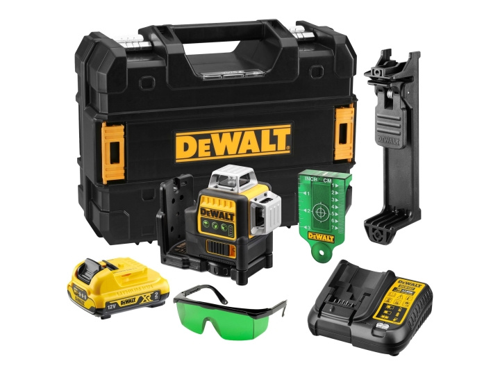 DeWALT DCE089D1G-QW Cross Line Laser Level i gruppen HEM, HUSHÅLL & TRÄDGÅRD / Verktyg / Övriga Verktyg & Tillbehör hos TP E-commerce Nordic AB (C61701)