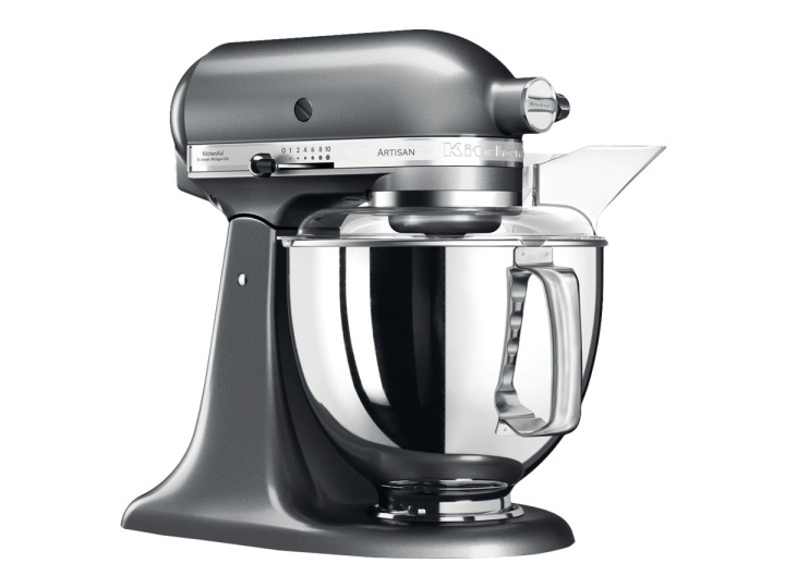 KitchenAid Artisan 5KSM175PSEMS Köksmaskin 4,8 liter Medaljong silver i gruppen HEM, HUSHÅLL & TRÄDGÅRD / Hushållsmaskiner / Matberedare & Köksassistenter / Matberedare hos TP E-commerce Nordic AB (C61722)