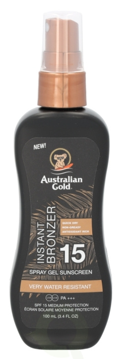 Australian Gold Spray Gel Instant Bronzer SPF15 100 ml i gruppen SKÖNHET & HÄLSA / Hudvård / Solskydd & Tanning / Solskydd hos TP E-commerce Nordic AB (C61845)