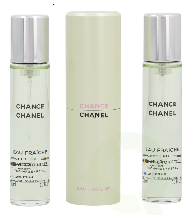 Chanel Chance Eau Fraiche Giftset 60 ml 2x Edt Spray Refill 20Ml/1x Edt Spray 20Ml - Twist and Spray i gruppen SKÖNHET & HÄLSA / Presentkit / Presentkit För Henne hos TP E-commerce Nordic AB (C61889)