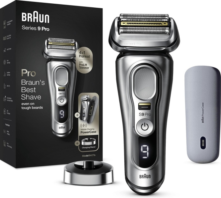 Braun Series 9 Pro 9427s Silver, Rakapparat, Våt- och torr i gruppen SKÖNHET & HÄLSA / Hår & Styling / Rakning & Trimning / Rakapparater hos TP E-commerce Nordic AB (C61924)