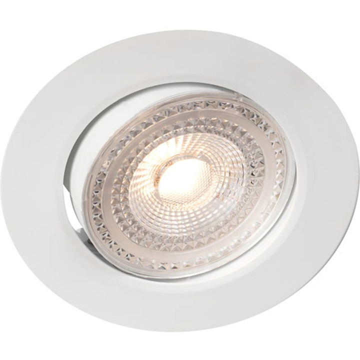 Llitt Sara 230V Dimbar downlight spotlight 3000K 400lm IP44 Vit i gruppen HEMELEKTRONIK / Belysning / Taklampor hos TP E-commerce Nordic AB (C62134)