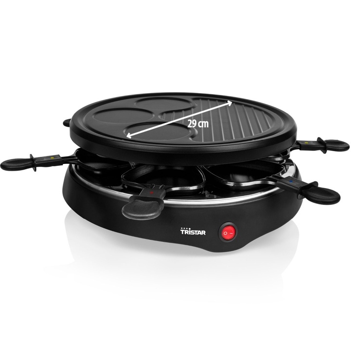Tristar Raclette - 4 i 1 RA-2998 Upp till 6 pers i gruppen HEM, HUSHÅLL & TRÄDGÅRD / Hushållsmaskiner / Brödrostar & Bordsgrillar / Bordsgrillar & Raclette hos TP E-commerce Nordic AB (C62189)