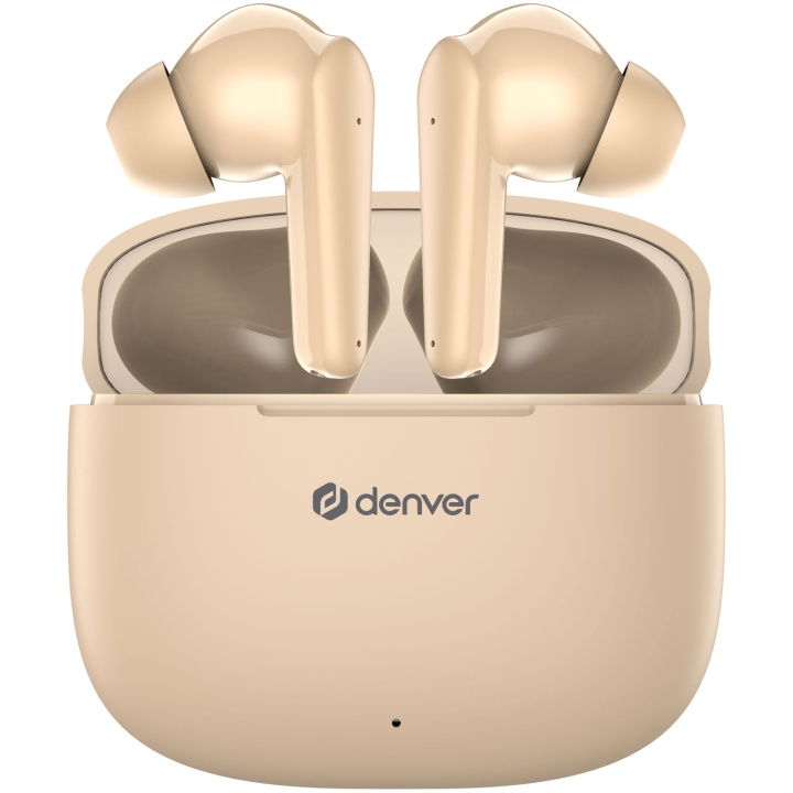 Denver Hörlurar In-Ear TWS 6h TWE-48NU Guld i gruppen HEMELEKTRONIK / Ljud & Bild / Hörlurar & Tillbehör / Hörlurar hos TP E-commerce Nordic AB (C62197)
